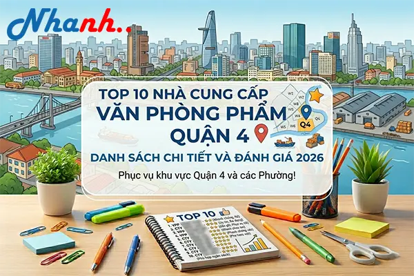 Top 10 Nhà Cung Cấp Văn Phòng Phẩm Quận 4 Uy Tín Nhất 2026